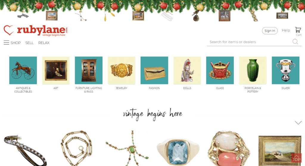 Ruby Lane - Antiques and collectibles, art, jewelry, dolls, fashion, and many more
