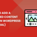 How to Add a Featured Content Slider in WordPress (Tutorial)