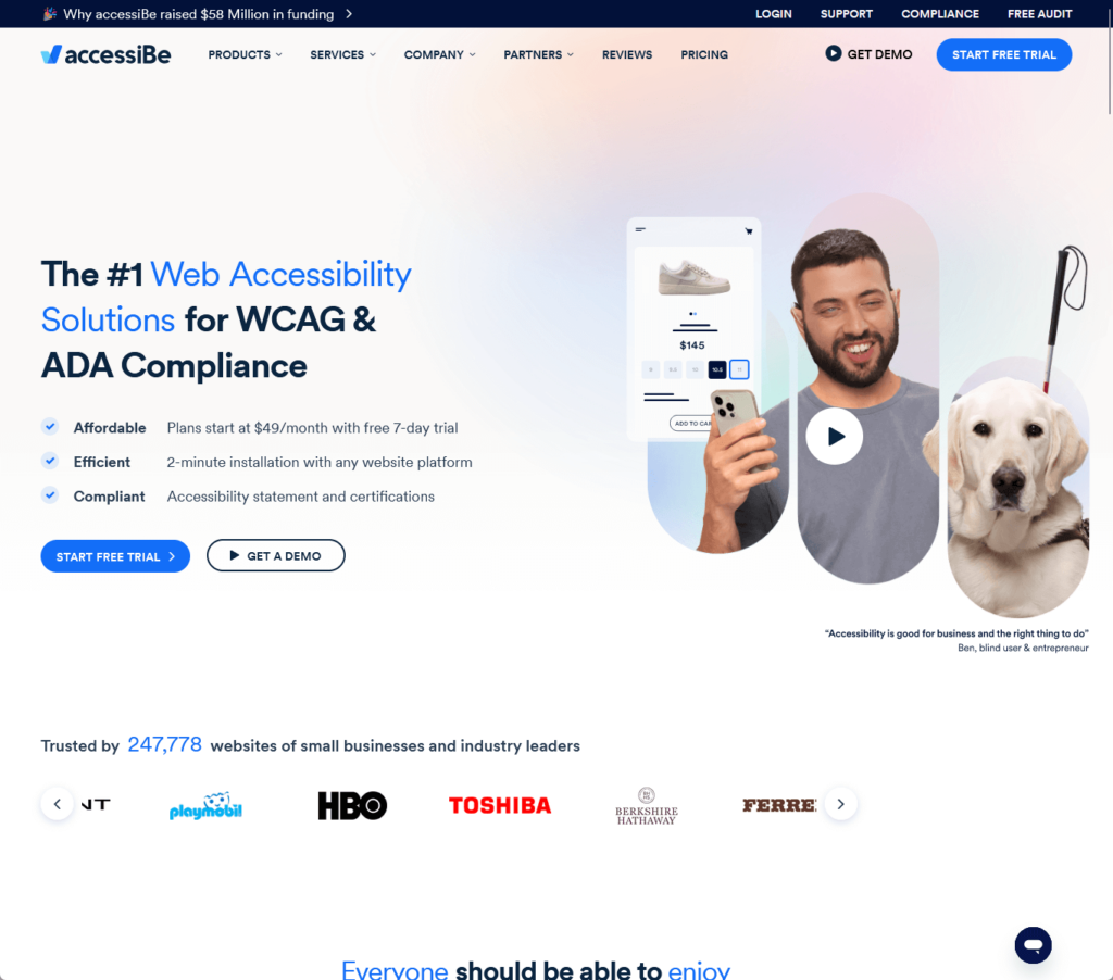 The #1 Web  Accessibility Solutions  for WCAG &ADA Compliance