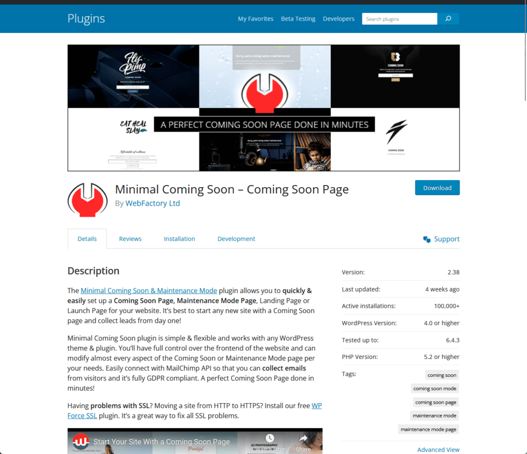 Minimal Coming Soon – Coming Soon Page By WebFactory Ltd